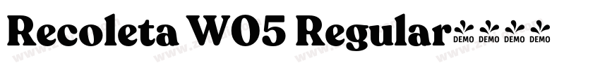 Recoleta W05 Regular字体转换